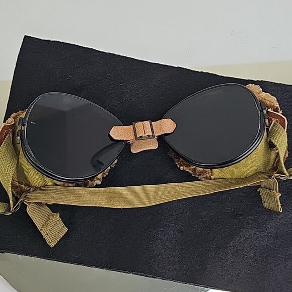 WWII 1942 US Original Foster Grant Snow Or Aviator GOGGLES Rare Amazing Set - Picture 14 of 15
